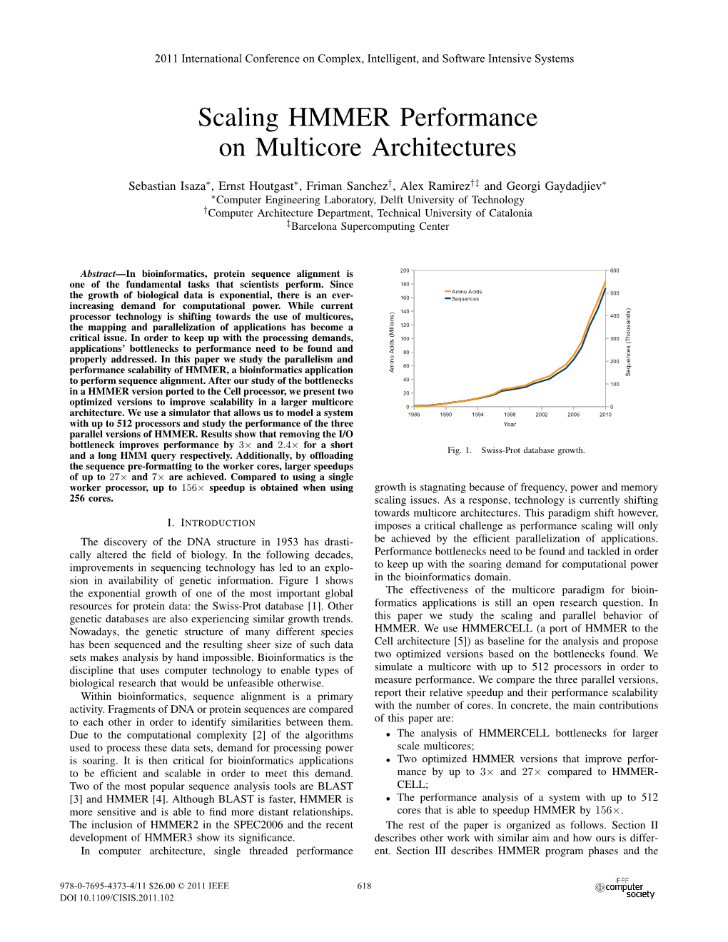 Scaling HMMER Performance on Multicore Architectures