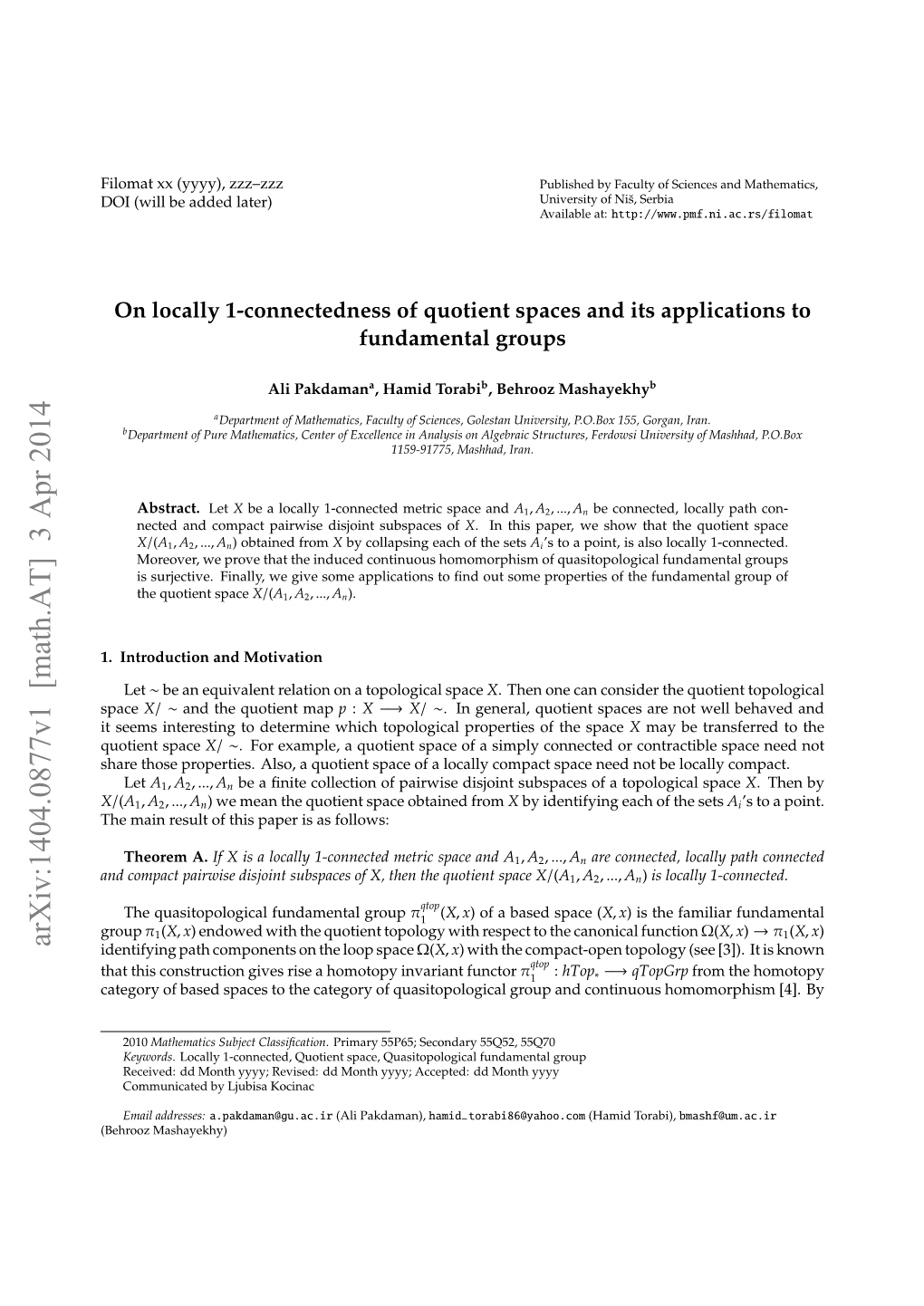 On Locally 1-Connectedness of Quotient Spaces and Its Applications to Fundamental Groups