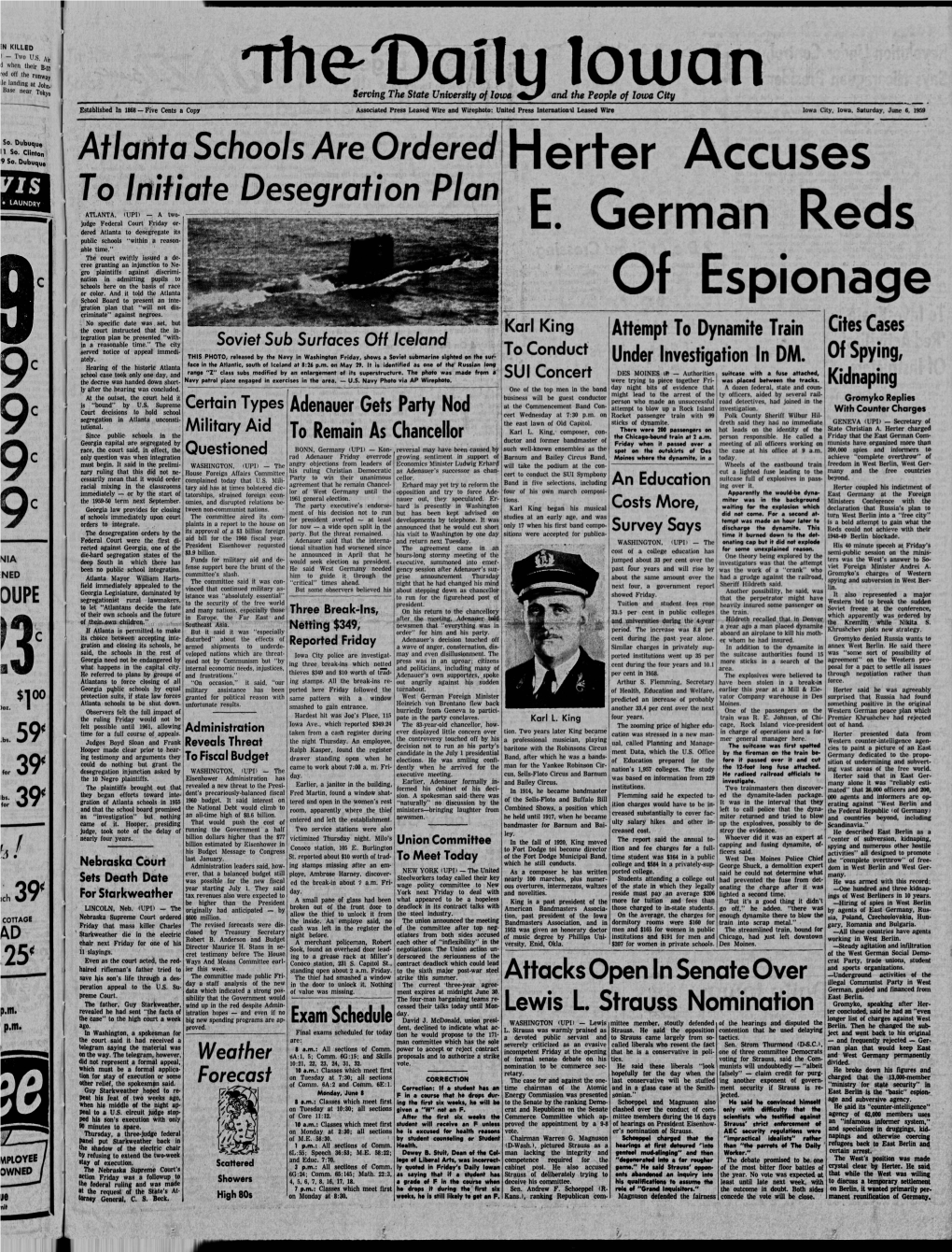 Daily Iowan (Iowa City, Iowa), 1959-06-06