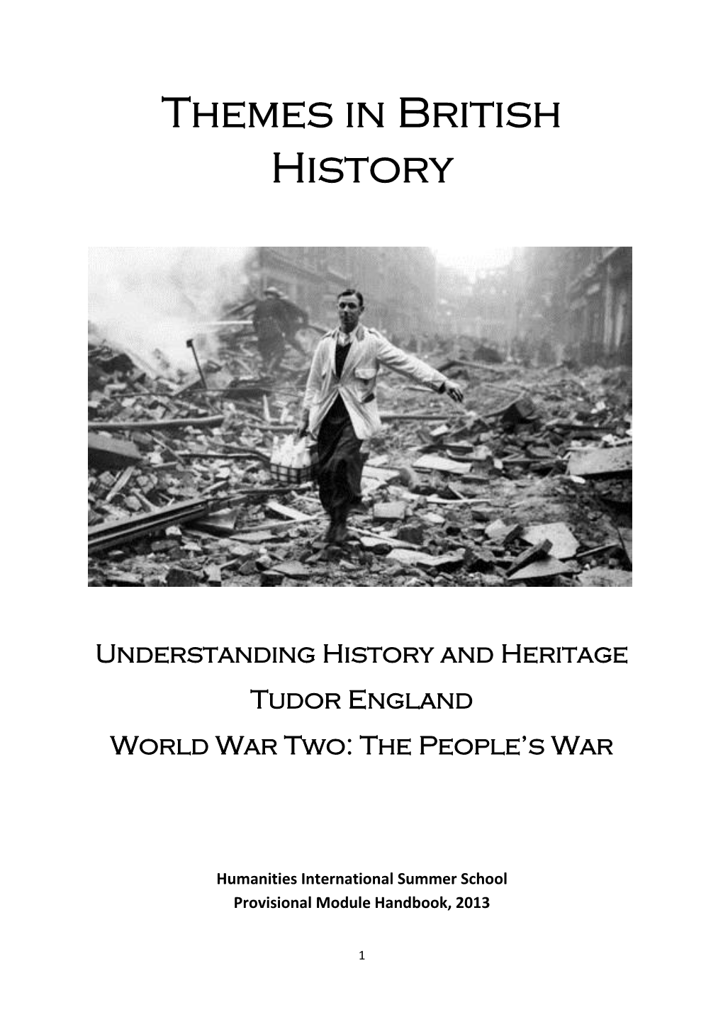 Themes in British History