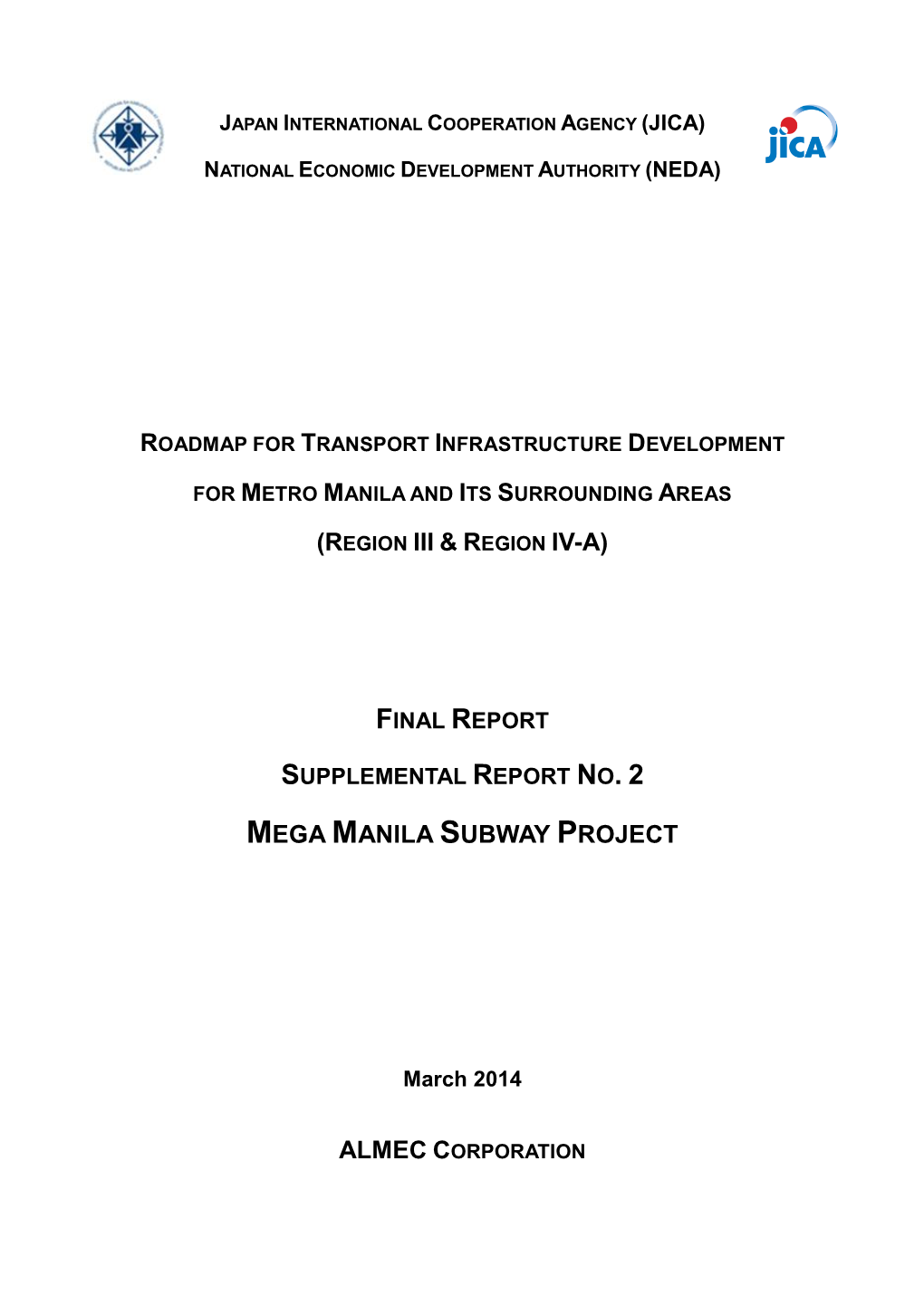 (Region Iii & R Mega Manila Subway Project