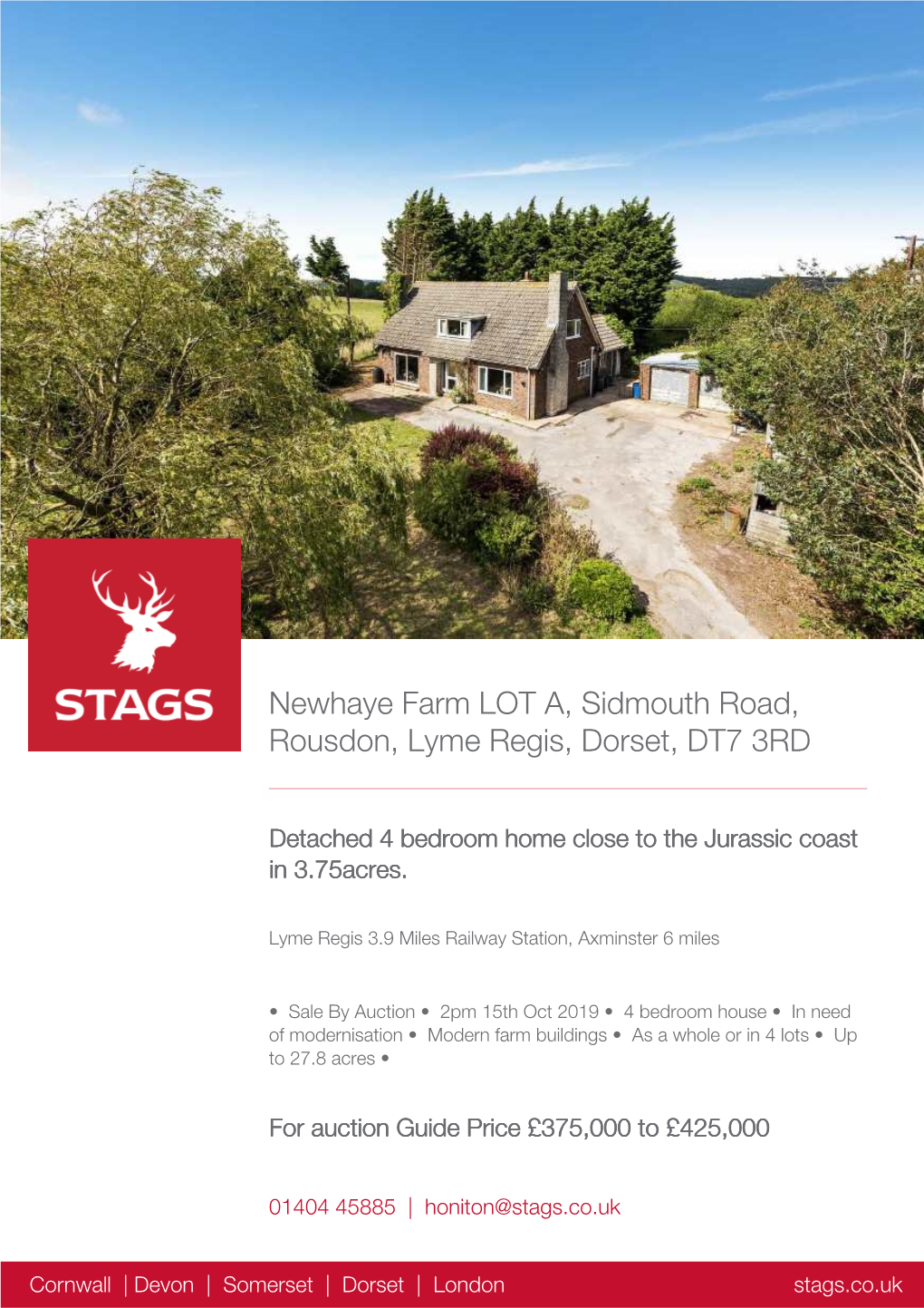 Newhaye Farm LOT A, Sidmouth Road, Rousdon, Lyme Regis, Dorset, DT7 3RD