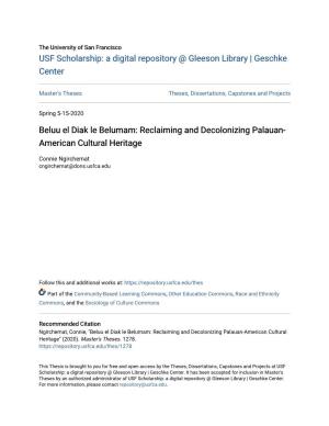 Reclaiming and Decolonizing Palauan-American Cultural Heritage" (2020)
