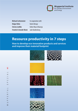 Resource Productivity in 7 Steps