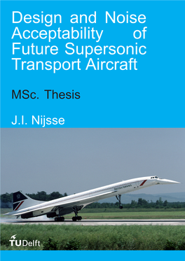 Design and Noise Acceptability of Future Supersonic Transport Aircraft