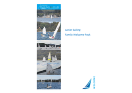 Junior Sailing Family Welcome Pack