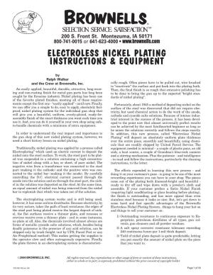 Inst-109 Electroless Nickel