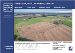 Little Elrick, Maud, Peterhead, Ab42 5Pu