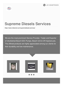 Supreme Diesels Services