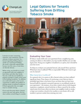 Legal Options for Tenants Suffering from Drifting Tobacco Smoke