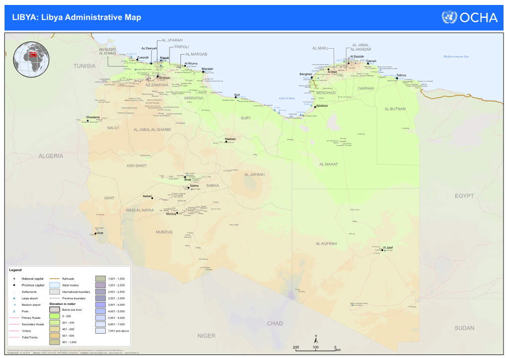 LIBYA: Libya Administrative Map