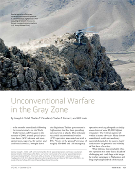 Unconventional Warfare in the Gray Zone
