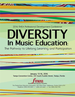 2016 FMEA Professional Development Conference Guide a B 2016 FMEA Professional Development Conference Guide Index of Advertisers All Things Musical
