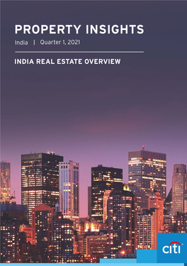 PROPERTY INSIGHTS India Quarter 1, 2021