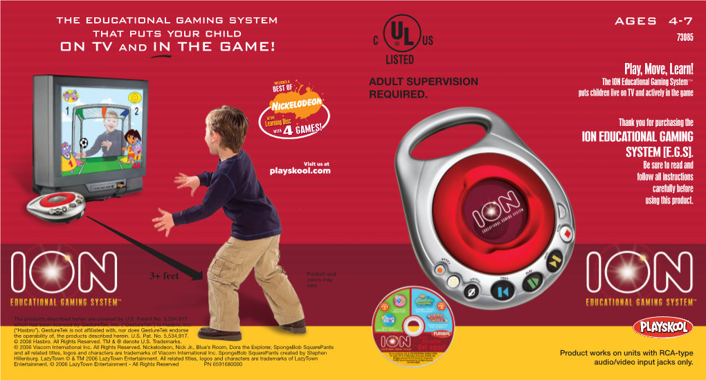 ION Educational Gaming System™ ������� REQUIRED