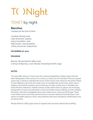 TENET​ ​By Night