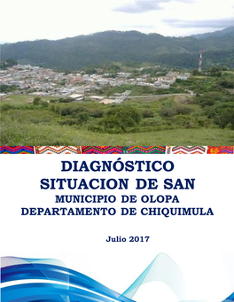 Diagnóstico Situacion De San Municipio De Olopa Departamento De Chiquimula