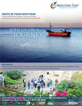 Roots of Your Faith Tour 10 Days Inspirational Journey to the Land of Israel Complete Land Package with 5 Star Hotels from $2,150