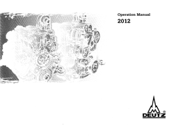 Operation Manual 2012