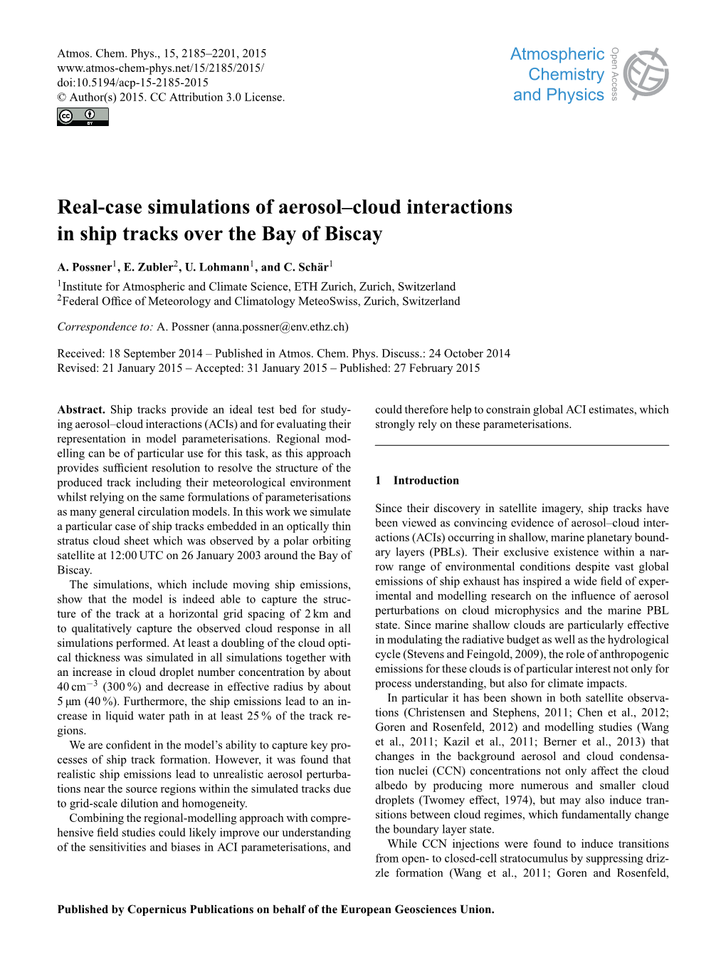 Real-Case Simulations of Aerosol–Cloud Interactions in Ship Tracks Over the Bay of Biscay
