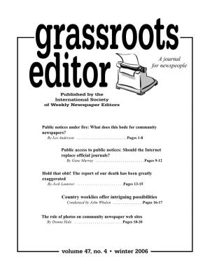 Editor a Journal