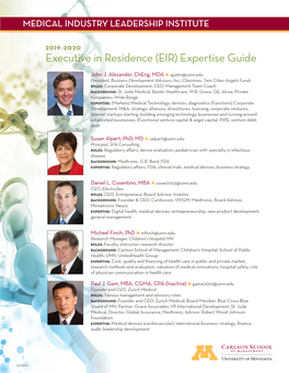 EIR) Expertise Guide