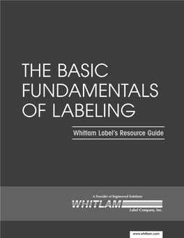 The Basic Fundamentals of Labeling