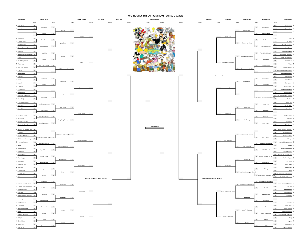 Cartoon Shows Brackets.Xlsx