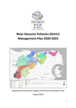River Deveron Fisheries District Management Plan 2020-2023