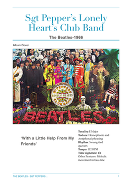 Sgt Peppers Lonely Heart's Club Band Guide