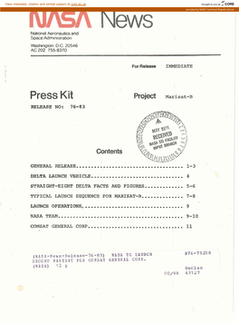 Press Kit , Project ~Arisat-B RELEASE NO: 7643