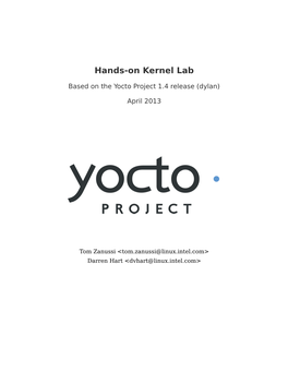 Hands-On Kernel Lab