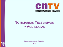 Noticiarios Televisivos Y Audiencias