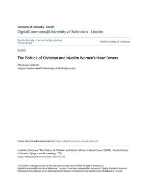 The Politics of Christian and Muslim Women's Head Covers