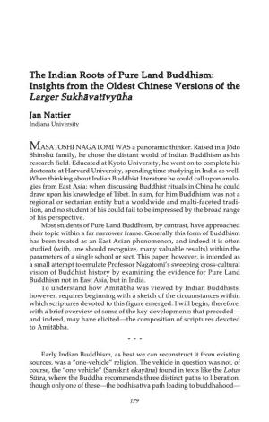The Indian Roots of Pure Land Buddhism: Insights from the Oldest Chinese Versions of the Larger Sukhåvat∆Vy¥Ha