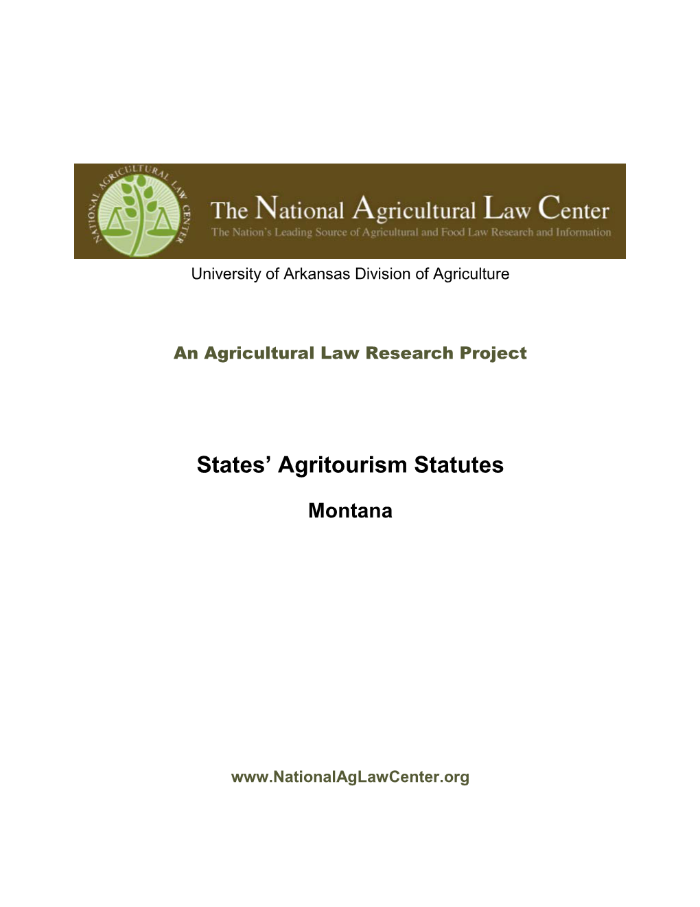 States' Agritourism Statutes