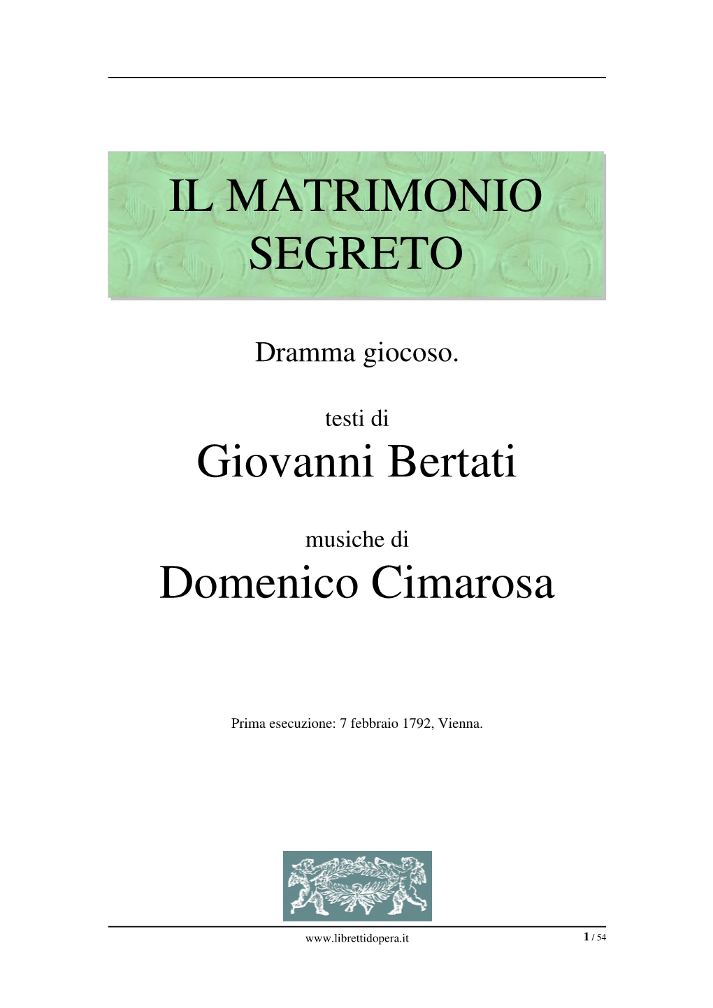 Il Matrimonio Segreto