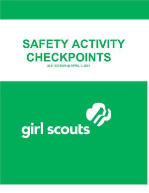 2020 Safety Activity Checkpoints