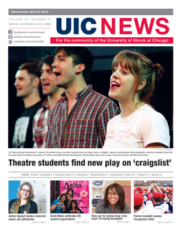 Theatre Students Find New Play on ‘Craigslist’