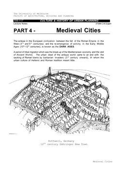PART 4 - Medieval Cities