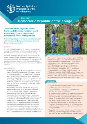 Case Study: Democratic Republic of the Congo