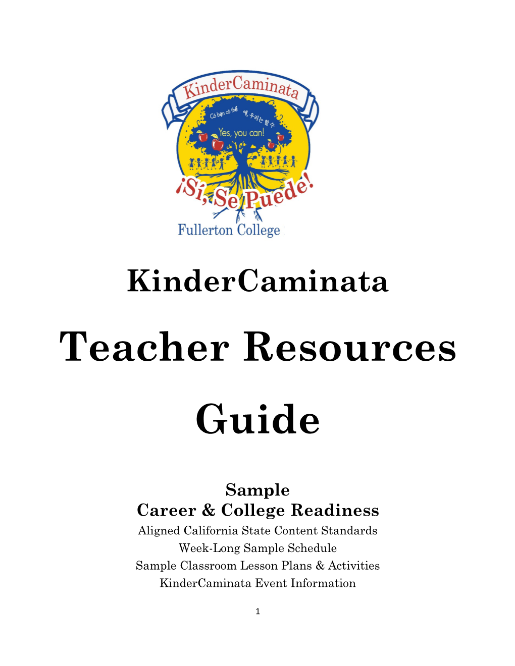 Teacher Resources Guide