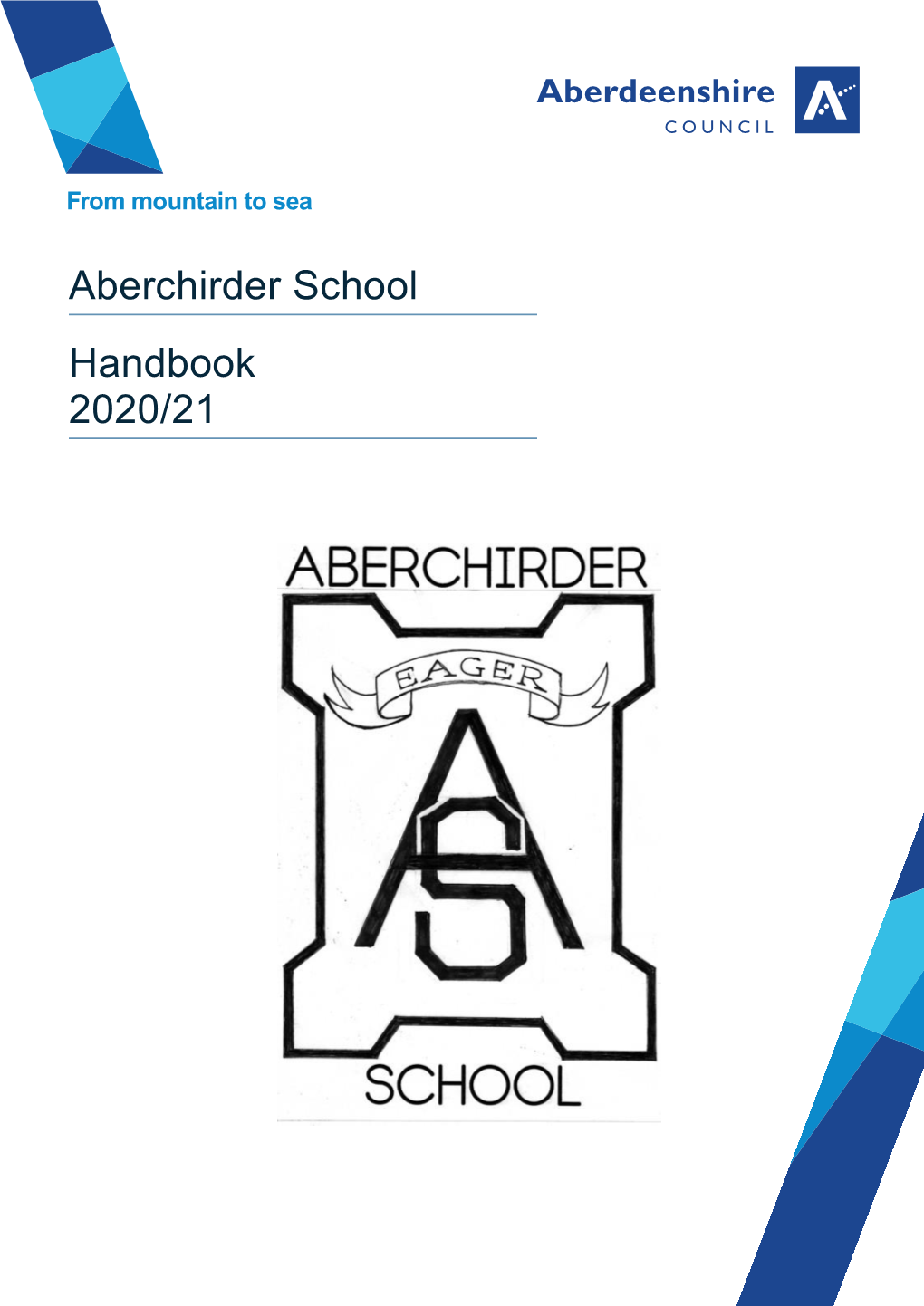 Aberchirder School Handbook 2020/21