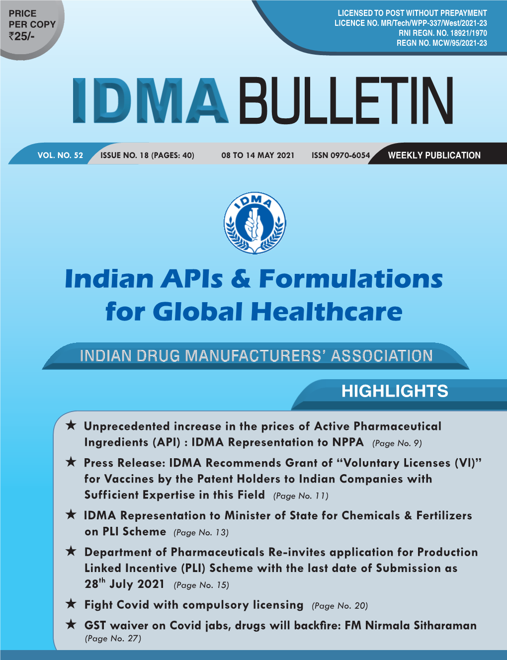 Indian Apis & Formulations for Global Healthcare