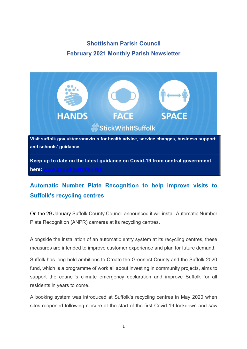 SCC Newsletter February 2021