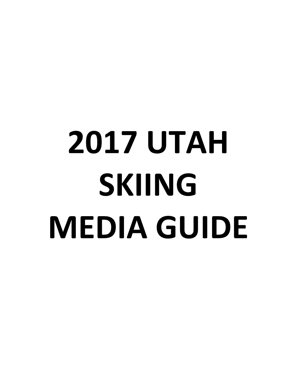 2017 Ski Media Guide.Pdf