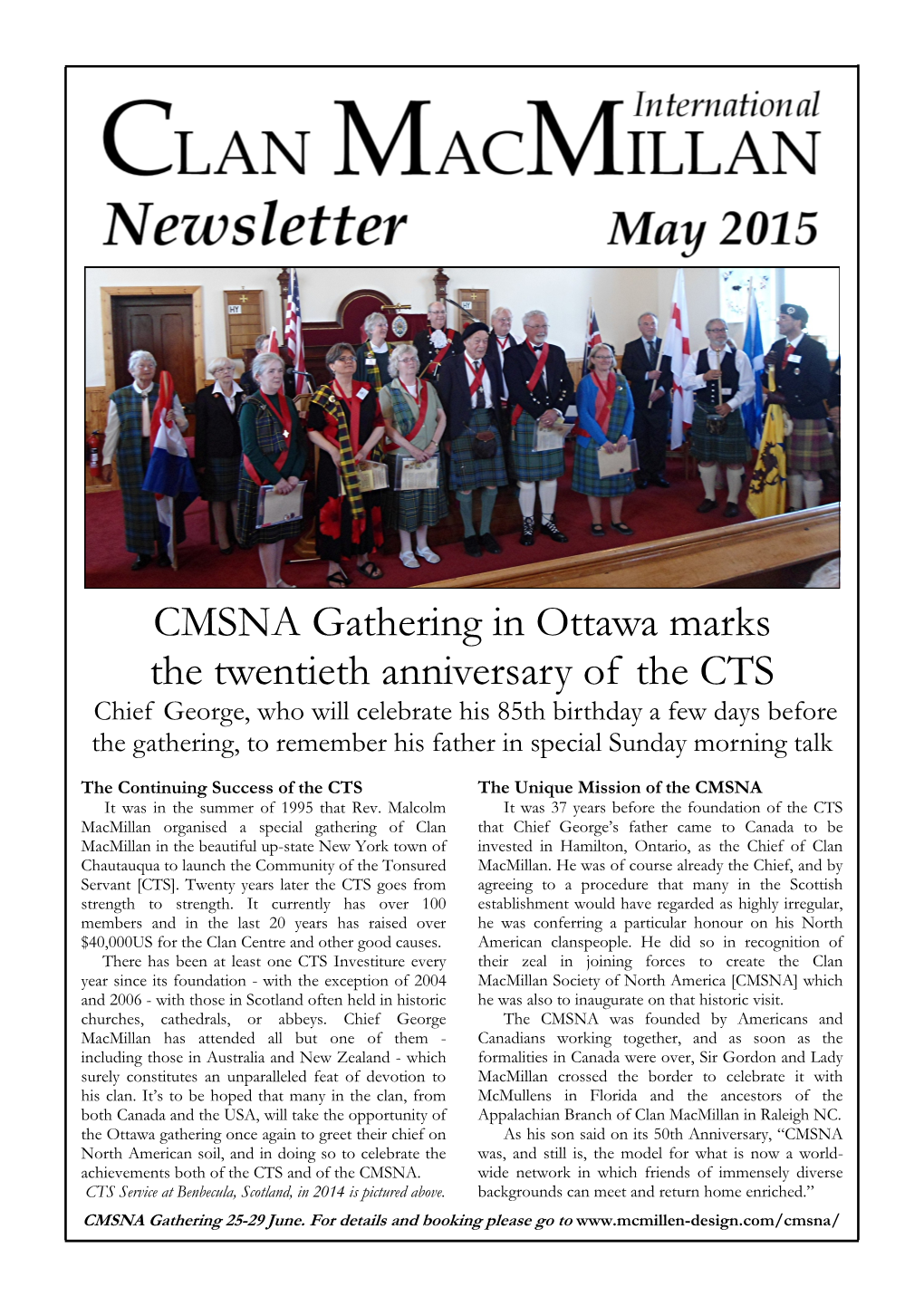 CMSNA Gathering in Ottawa Marks the Twentieth Anniversary of The