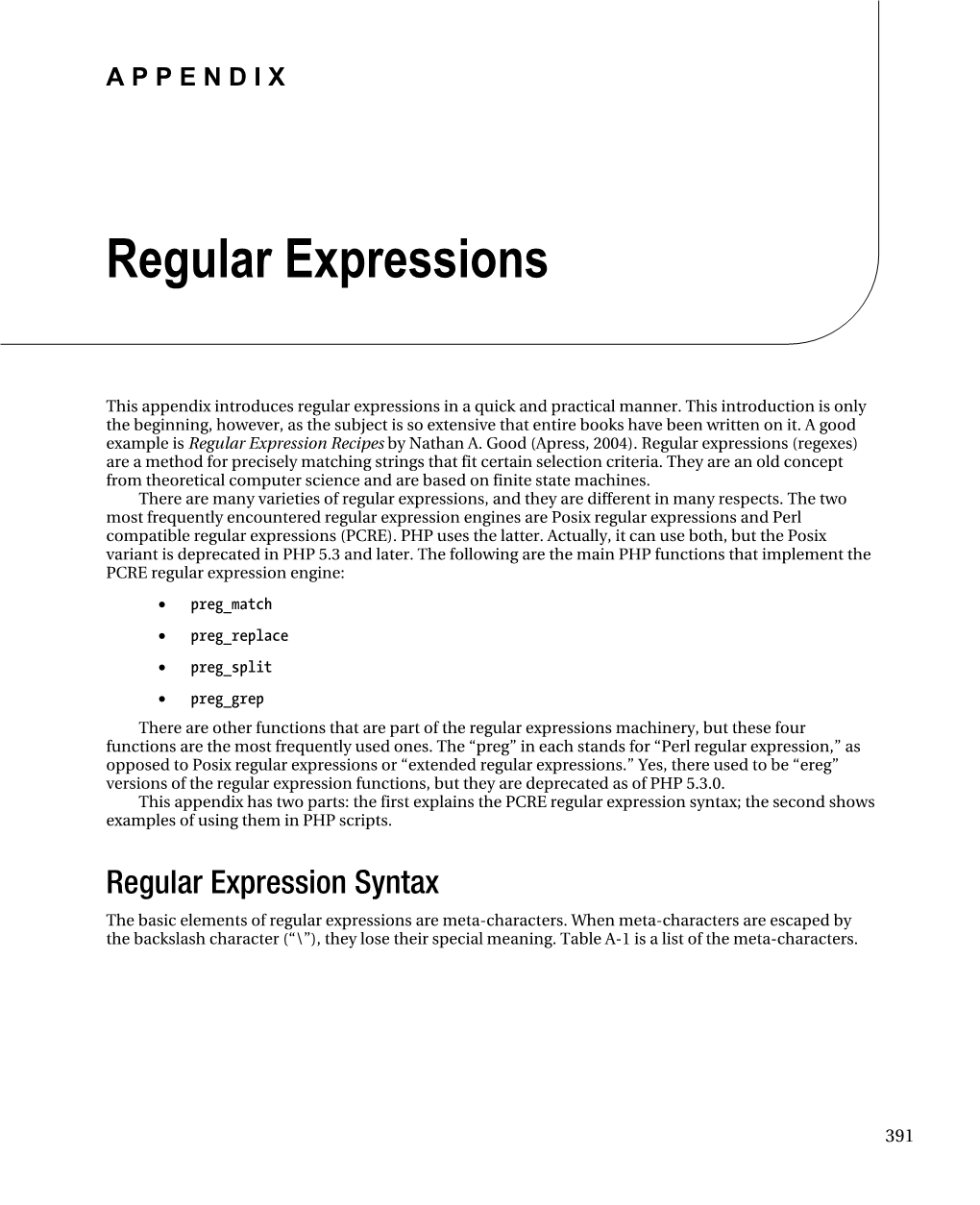 Regular Expressions