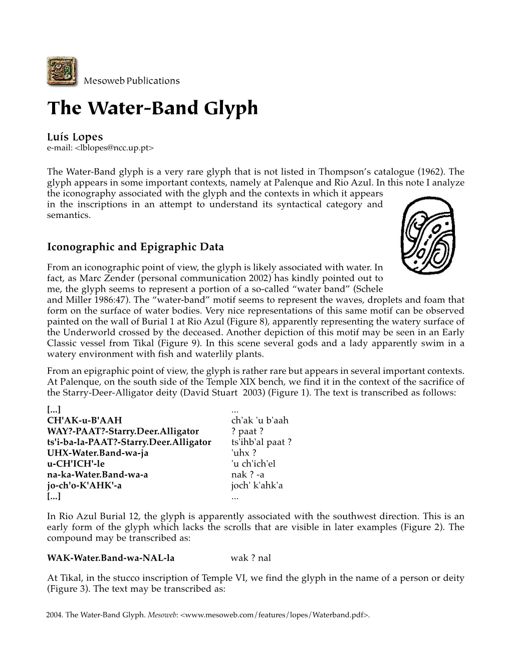 The Water-Band Glyph