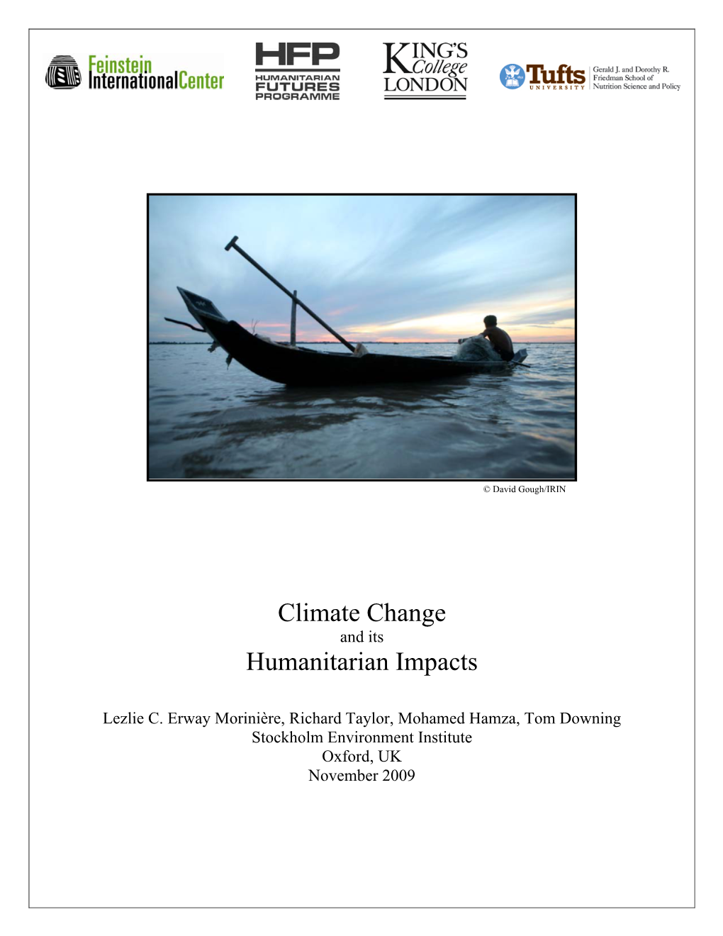 Climate Change and Its Humanitarian Impacts